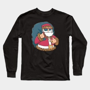 RAPPER SANTA Long Sleeve T-Shirt